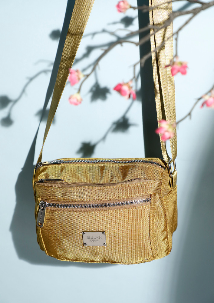 HER MULTIUTILITY FAWN SLING BAG
