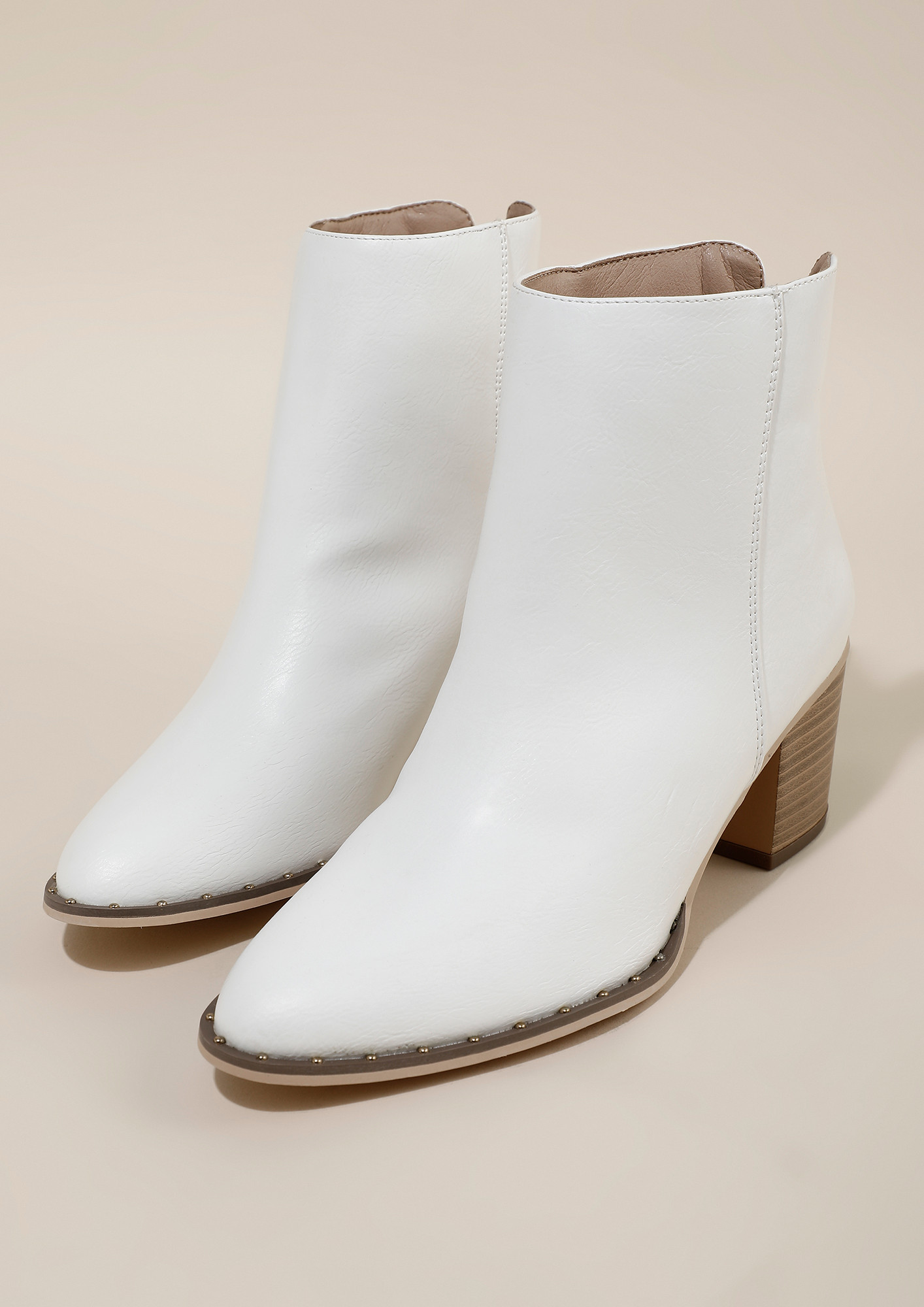 Buy SERIOUS POINT TAKEN WHITE ANKLE BOOTS for Women Online in India