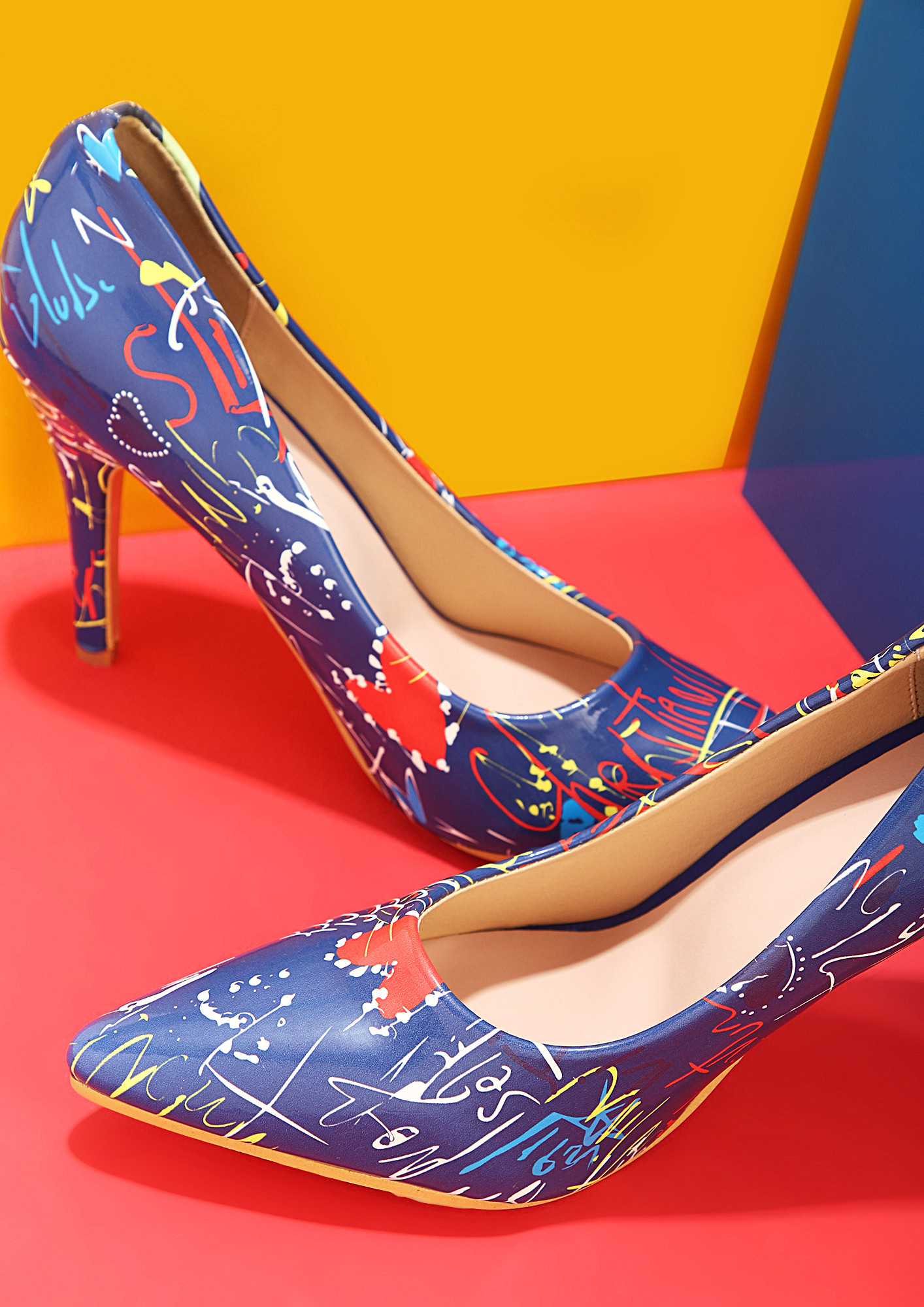Buy Orange & Magenta Heeled Sandals for Women by AJIO Online | Ajio.com