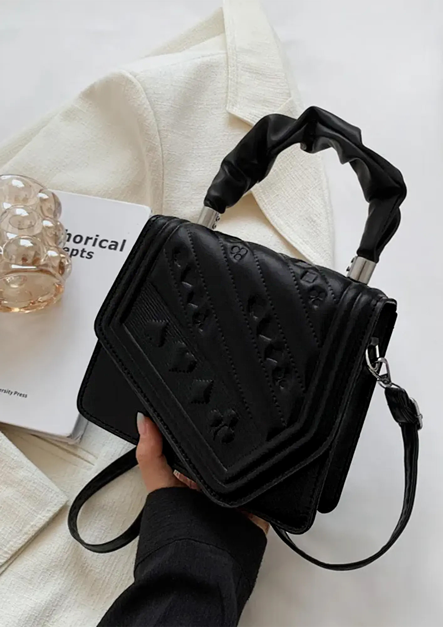 MyEA Bag small shopper bag with deer print | EMPORIO ARMANI Woman