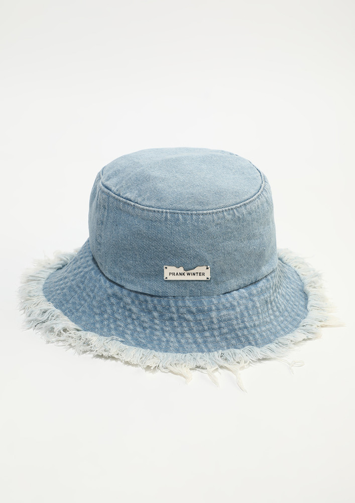 DENIM LIGHT-BLUE BUCKET HAT