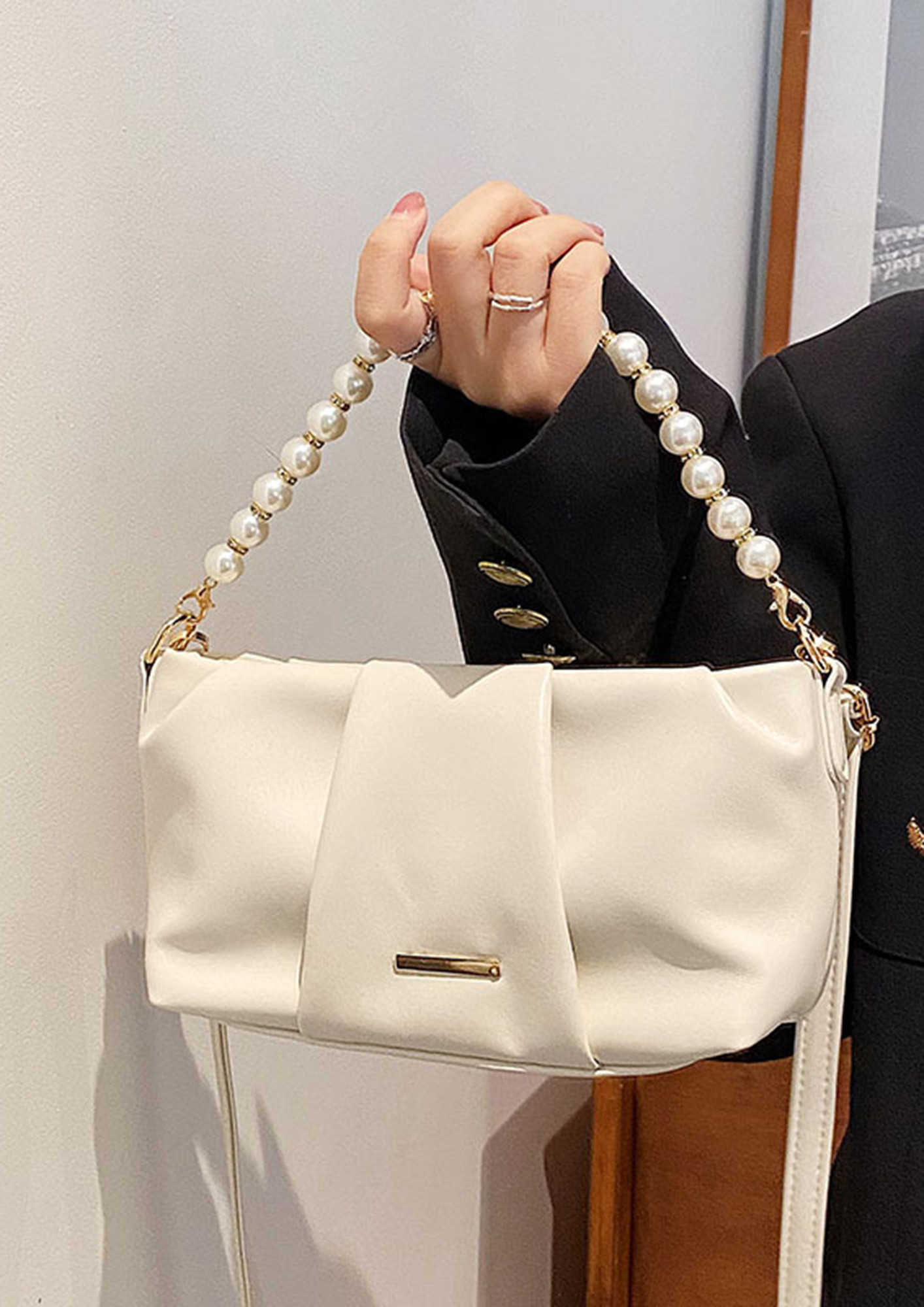 Handmade Pearl Bags Women Handbags Ladies Evening Party Shoulder Bag  Elegant Beaded Messenger Crossbody Bags MIni Phone Purse | Wish