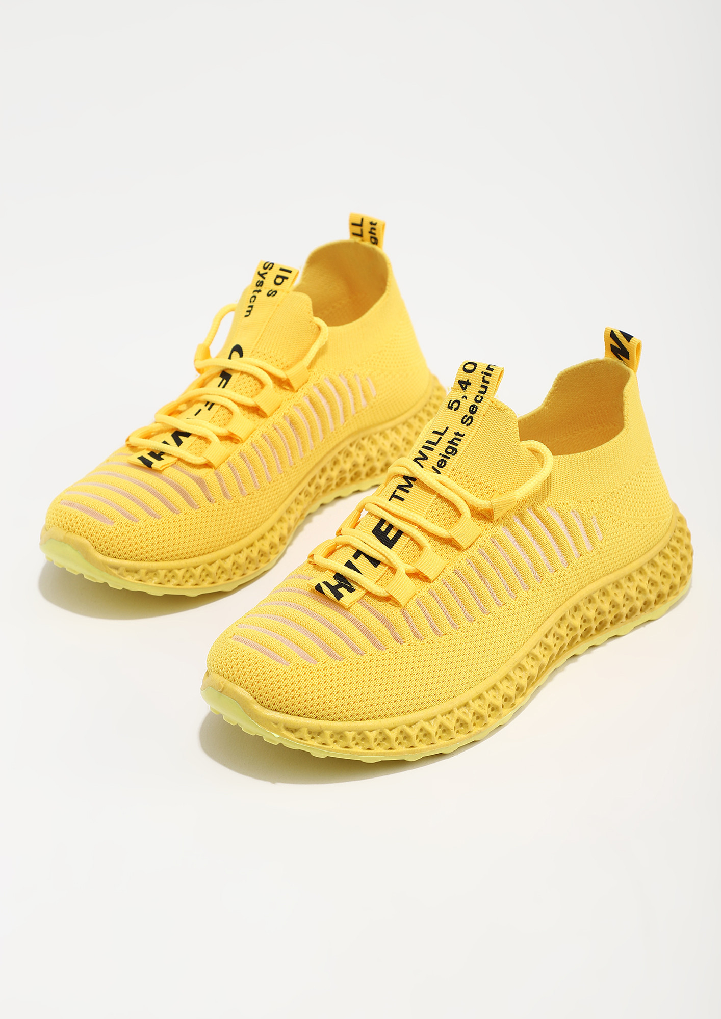 Running Yellow Casual Sports Shoes