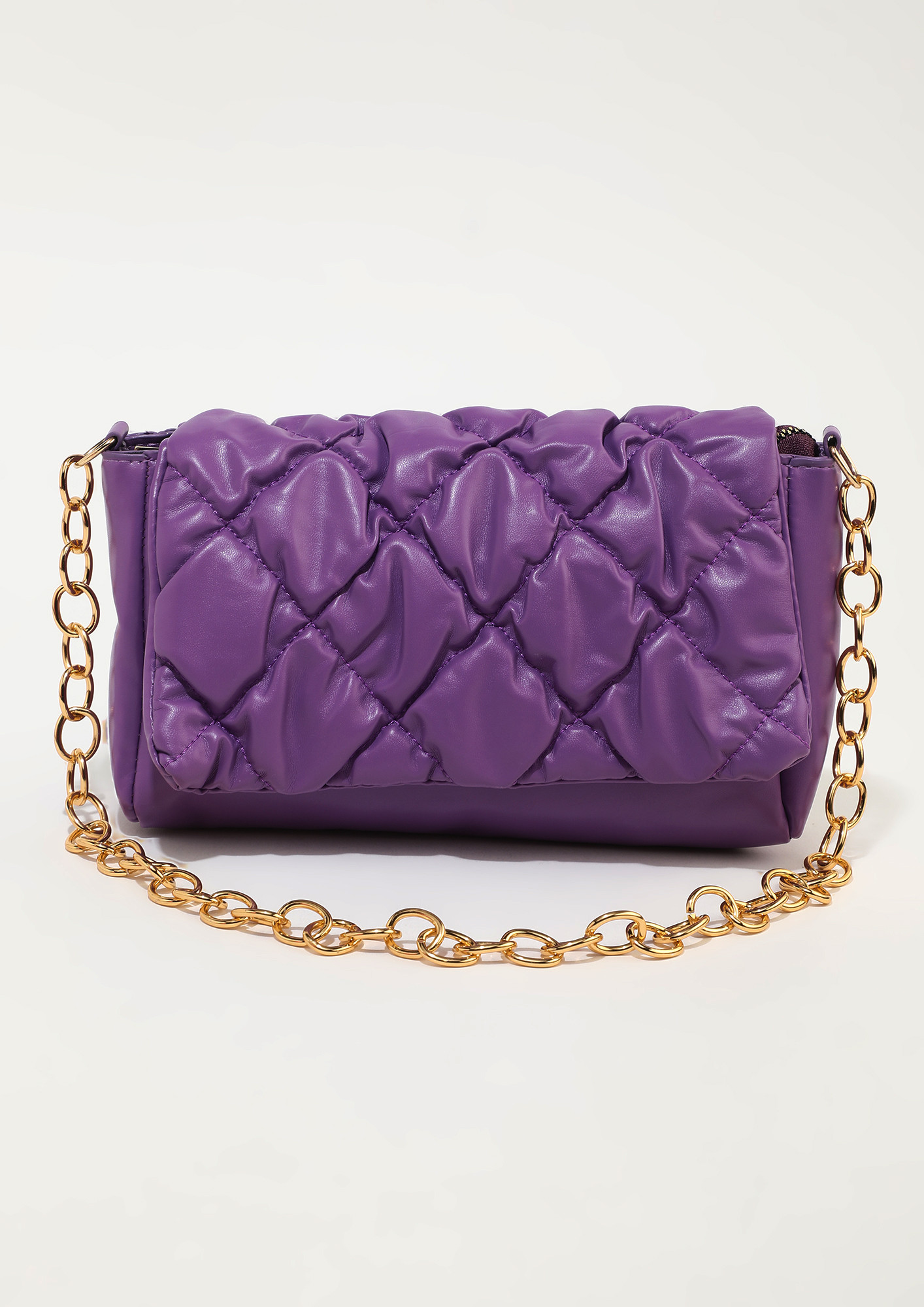 Buy PINK QUILTED PU CHAIN-STRAP PURSE for Women Online in India