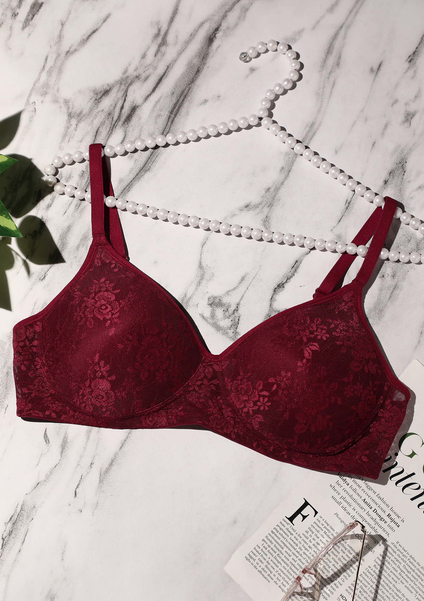 Marks And Spencer Maroon Bra - Buy Marks And Spencer Maroon Bra online in  India