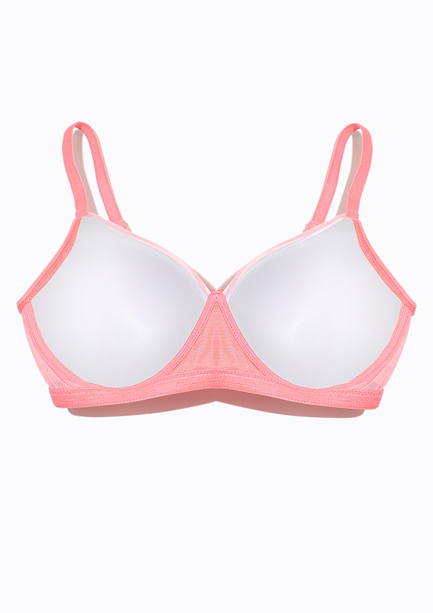 Buy PINK STRIPED NON-WIRED T-SHIRT BRA for Women Online in India