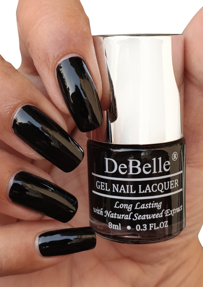 Debelle Gel Nail Lacquer Luxe Noir Black Nail Polish