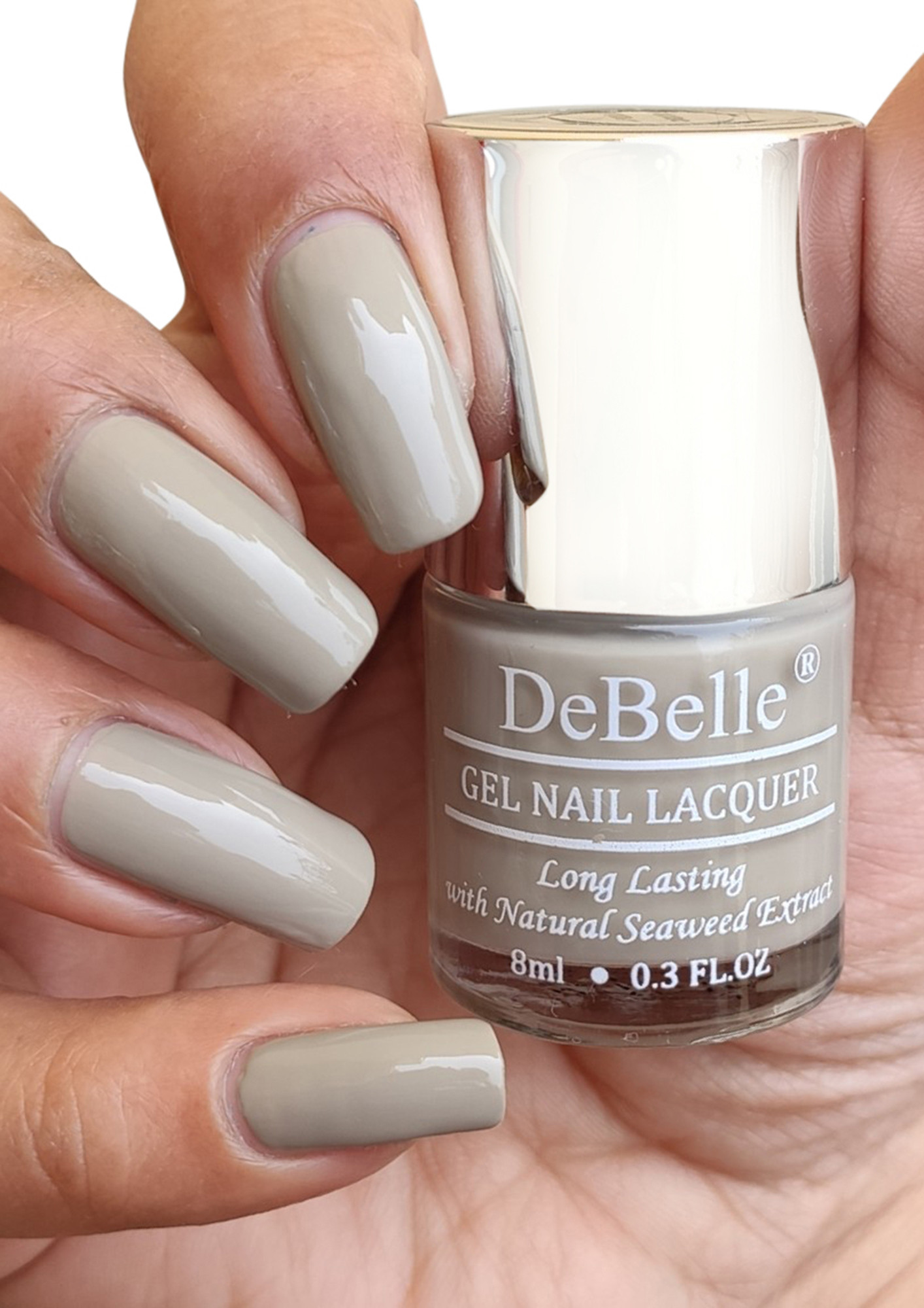 Buy DeBelle Gel Nail Lacquer Moonstone Bloom Grey Taupe Nail Polish 8 ml  Online at Best Price - Nail Polish