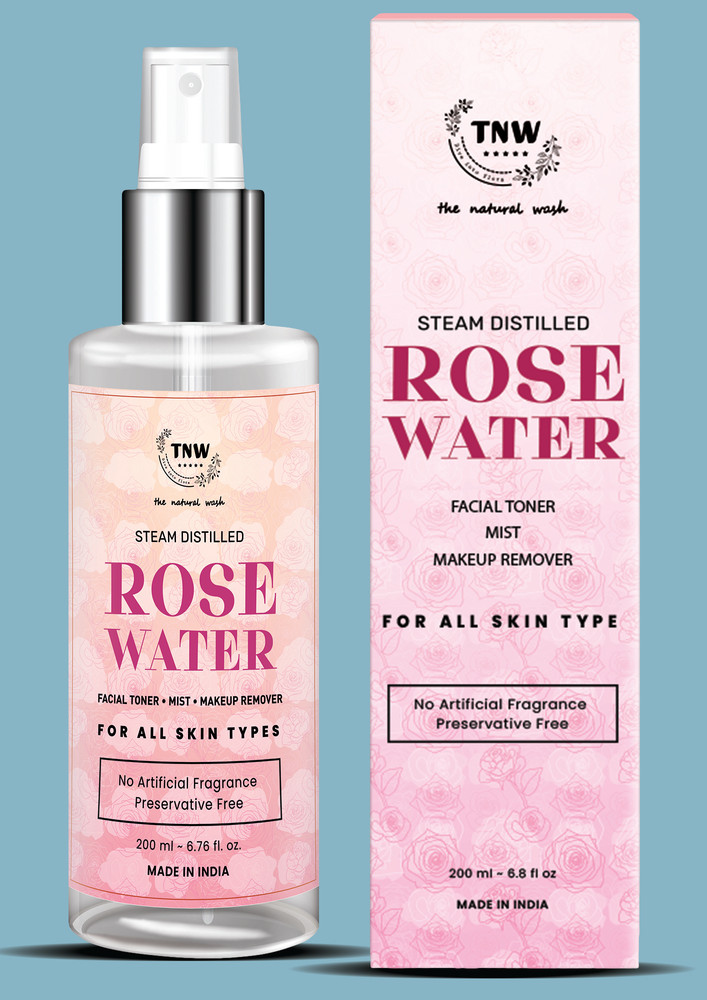 Tnw-the Natural Wash Steam Distilled Rose Water For Toning & Hydrating Skin | No Artificial Fragrance | Suitable For All Skin Types-torsw0200