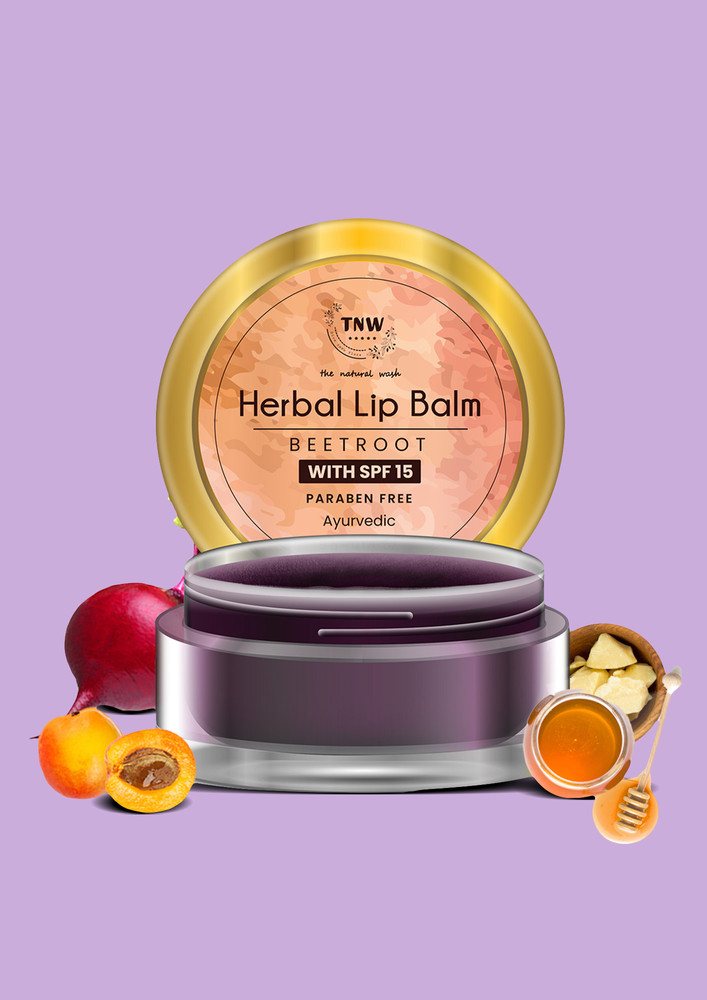 TNW-The Natural Wash Beetroot Lip Balm for Dry & Chapped Lips | Lip Balm for Soft & Hydrated Lips | Lip Balm with Natural Ingredients