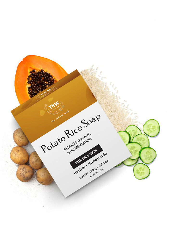 TNW-The Natural Wash Potato Rice Soap for Reducing Tanning & Pigmentation | Suitable for Oily Skin