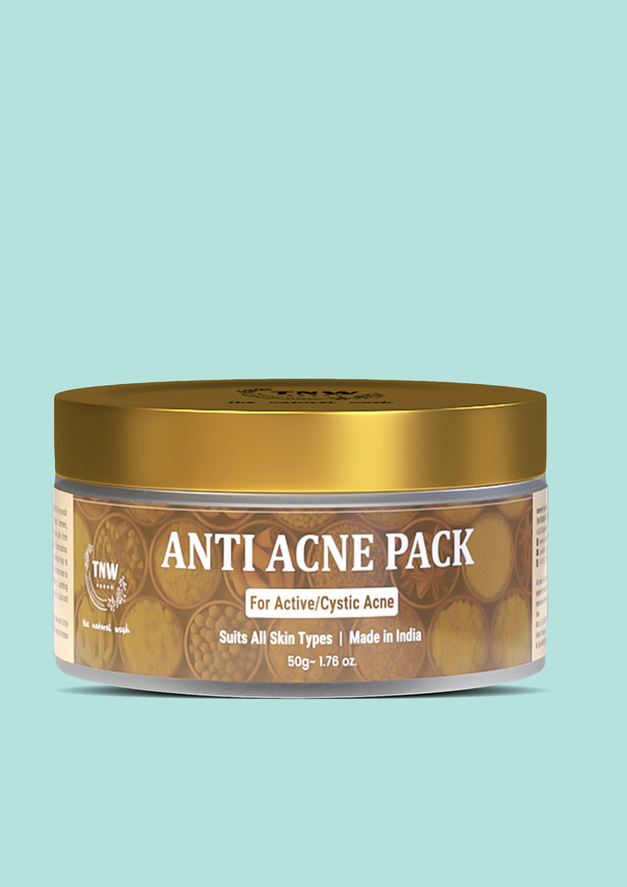 Tnw -the Natural Wash Anti Acne Pack For Cystic & Active Acne | Heals Acne & Reduce Blemishes | Suitable For All Skin Types