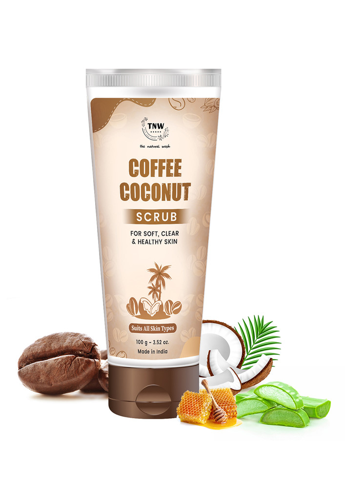 Tnw-the Natural Wash Coffee Coconut Scrub For Radiant & Healthy Skin | Gentle Exfoliator Suitable For All Skin Types | Natural & Chemical-free Scrub