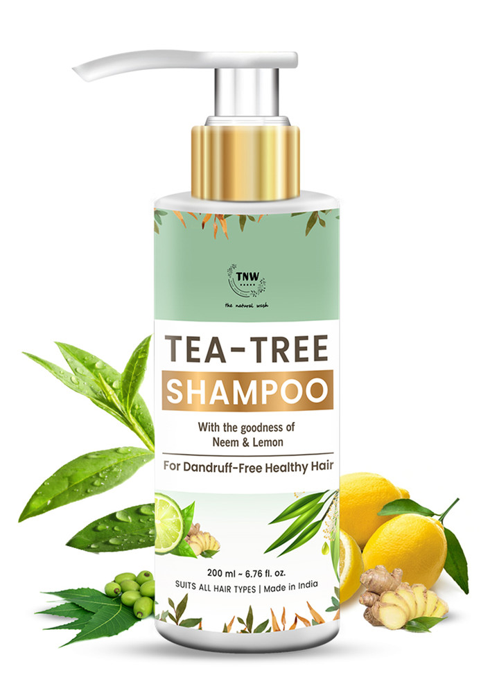 TNW-The Natural Wash Tea Tree Shampoo for Dandruff | Anti-Dandruff Shampoo for All Hair Types | Tea Tree Shampoo for Removing White Flakes
