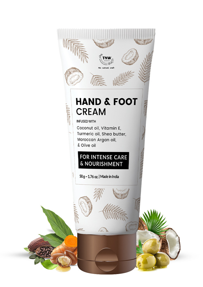 TNW-The Natural Wash Hand and Foot Cream for Nourished Hand & Feet | Non-Sticky and Quick Absorbing Hand & Foot Cream | Chemical-Free Cream for Excellent Moisturization