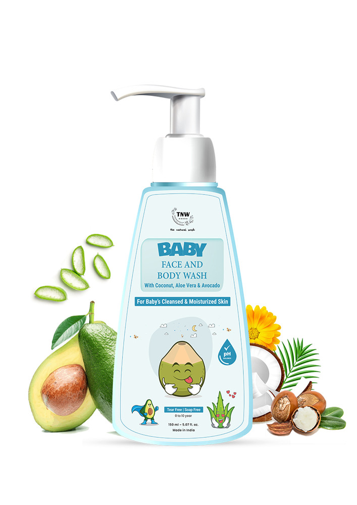 TNW-The Natural Wash Natural Baby Body Wash for Delicate Skin with Coconut & Avocado