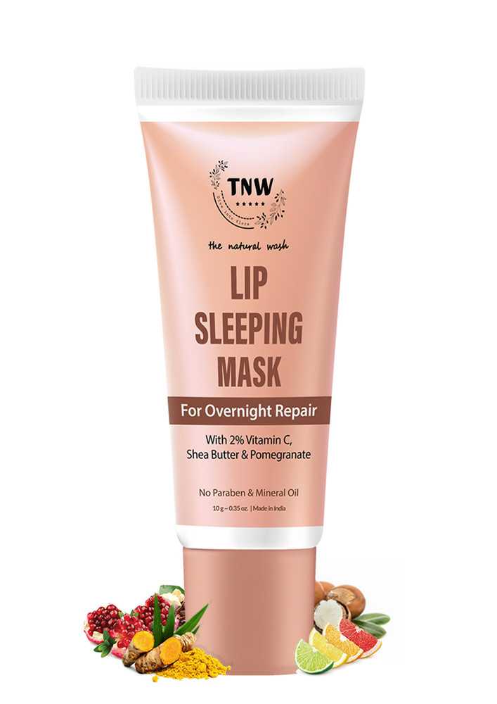 Tnw-the Natural Wash Lip Sleeping Mask For Repairing Chapped Lips | With Vitamin C & Shea Butter | Chemical-free Lip Care Product