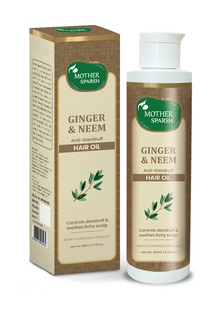 Mother Sparsh Ginger & Neem Anti-dandruff Hair Oil-200ml