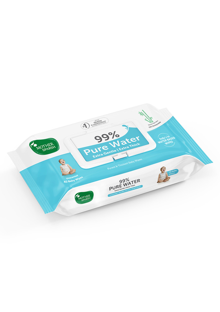 Mother Sparsh 99% Pure Water Wipes (40pcs)