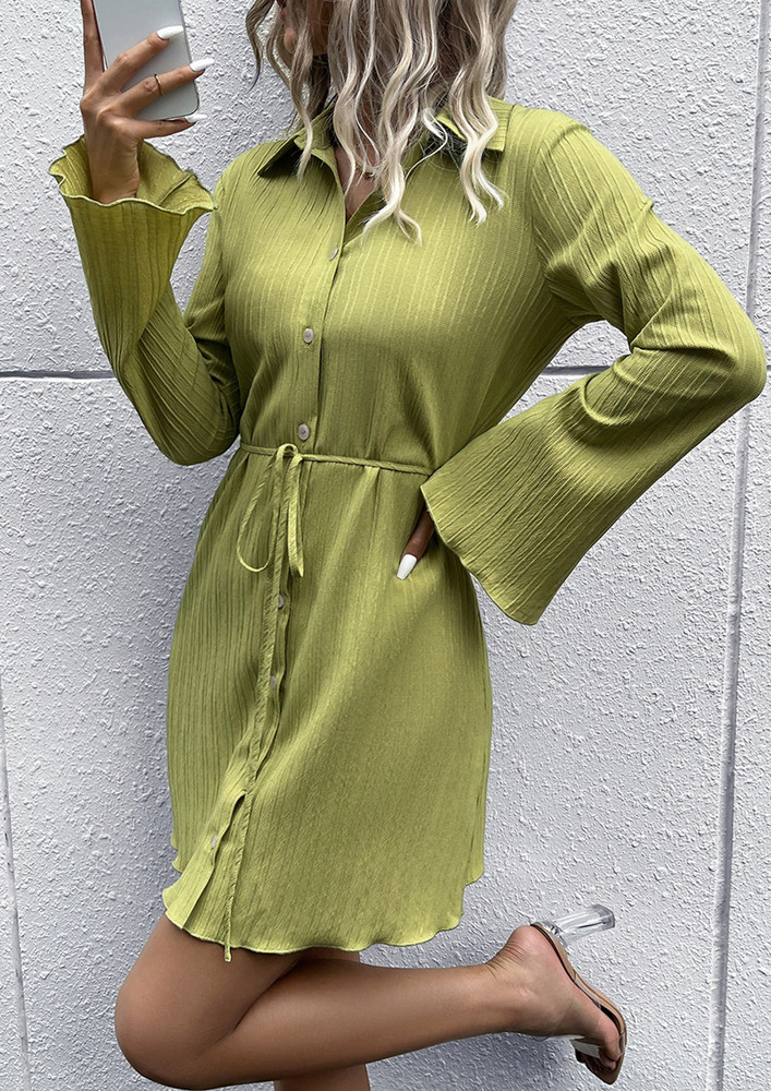 The Surreal Vibe Green Dress