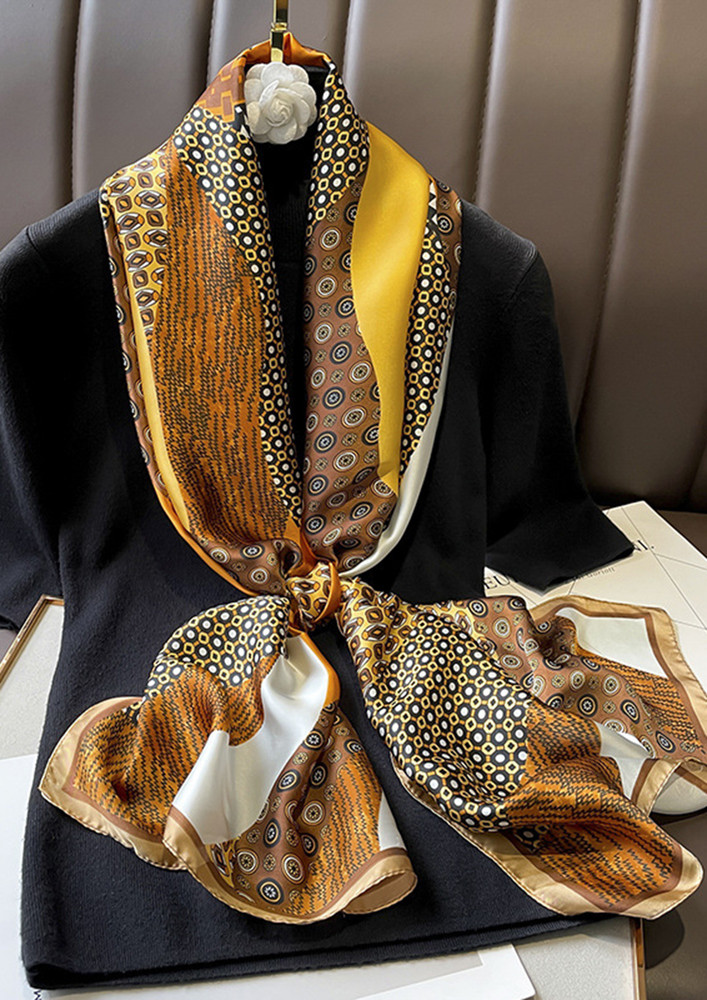 GOLD GODESS YELLOW SCARF