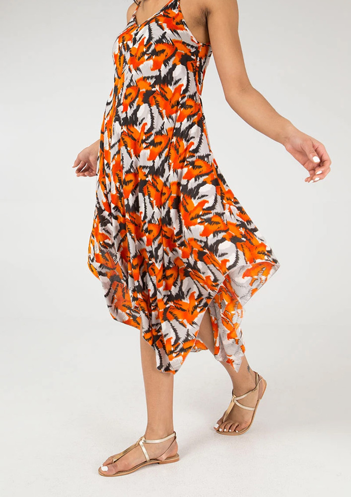 Zachi All-over Prints Asymmetrical Dress