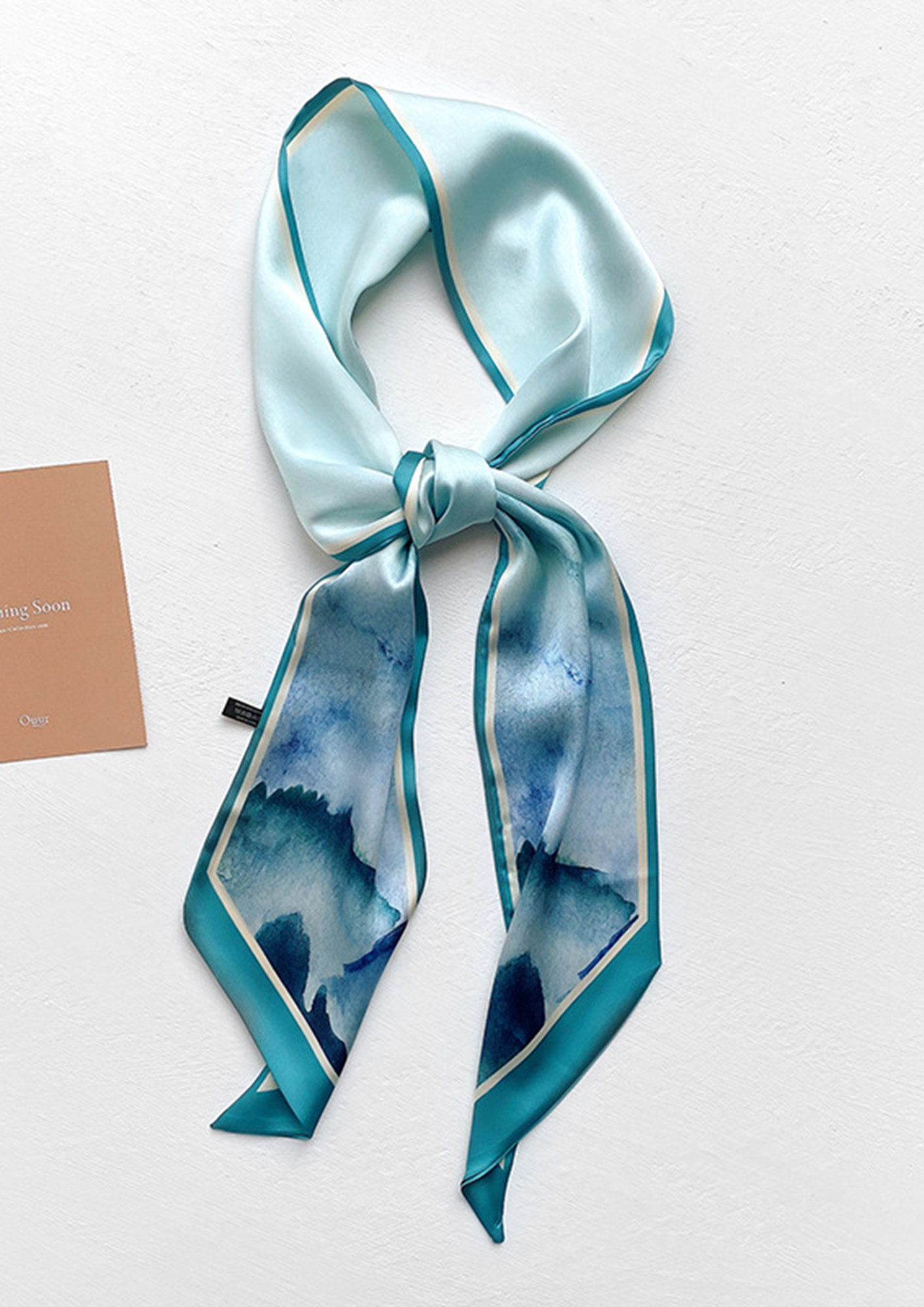OMBRE EFFECT BLUE SCARF
