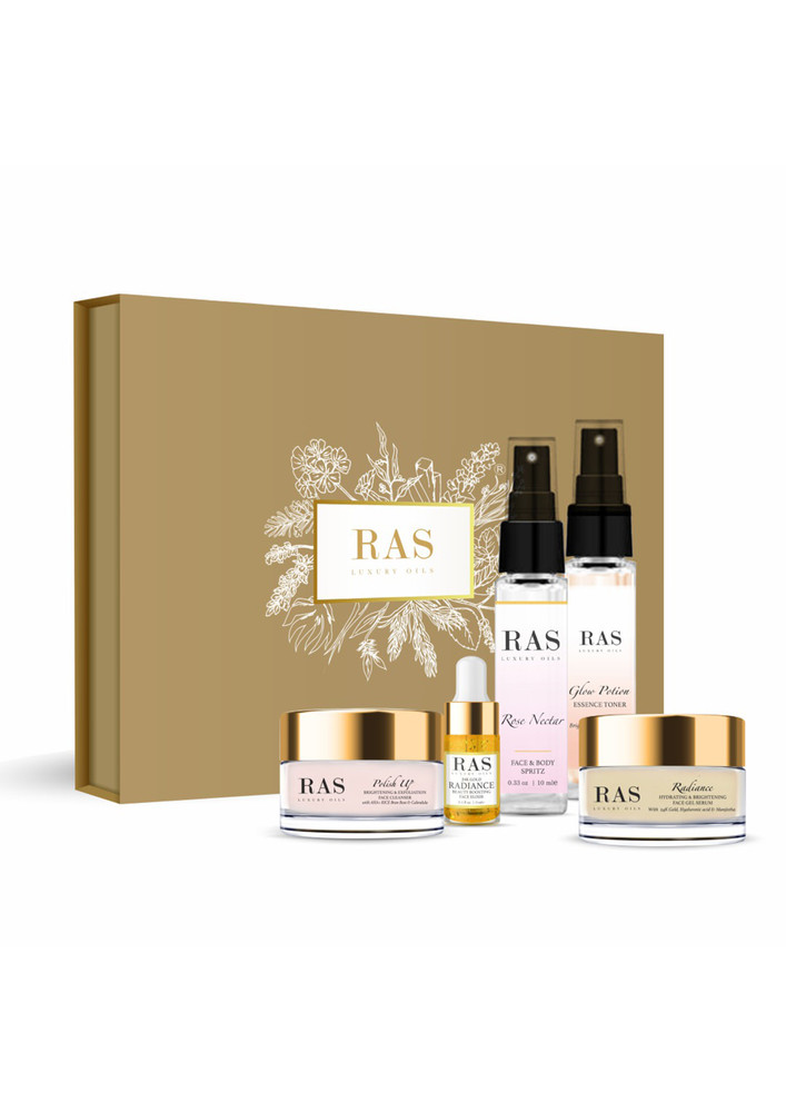 RAS Luxury Oils 5-Step Skin Brightening Bestsellers Set (Minis)