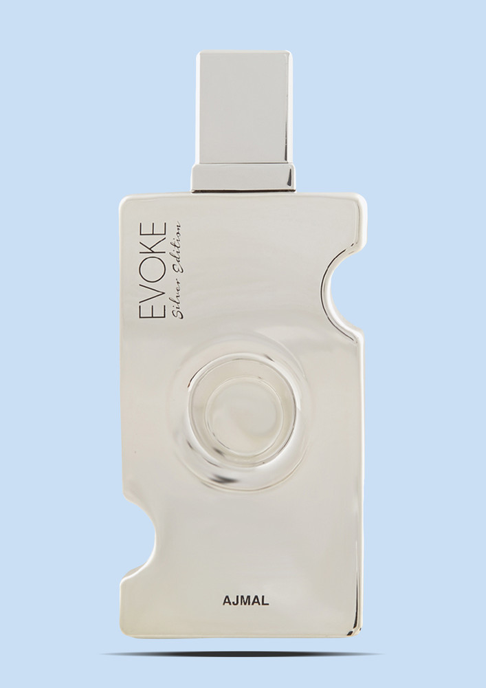 Ajmal Evoke Silver Edition Her EDP 75ML Long Lasting Scent Spray Citrus Perfume Gift For Women - Made In Dubai