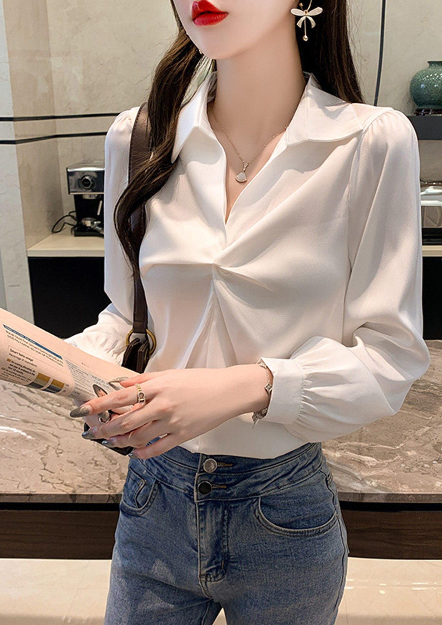 Buy MY PROFESSIONAL LOOK WHITE SHIRT for Women Online in India