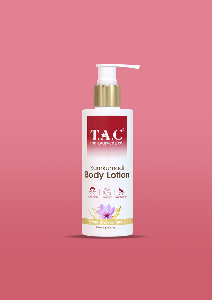 T.a.c - The Ayurveda Co. Kumkumadi Body Lotion With Goodness Of Saffron | For Dull & Tanned Skin - 250ml
