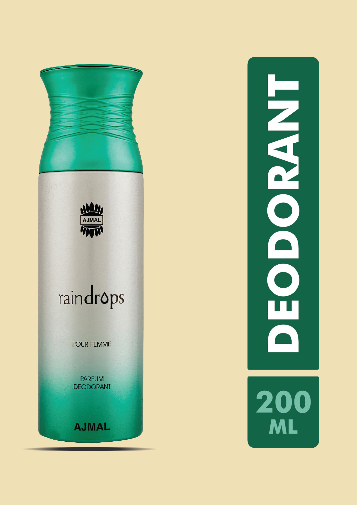 Ajmal Raindrops & Raindrops Deos Gift For Women each 200 ml & Yearn EDP 50  ml for Men (450 ml, Pack of 3) Price in India - Buy Ajmal Raindrops &  Raindrops