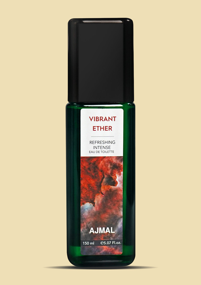 Ajmal Vibrant Ether Eau De Toilette Spicy Perfume 150ML Long Lasting Scent Spray Party Wear Gift for Man and Women