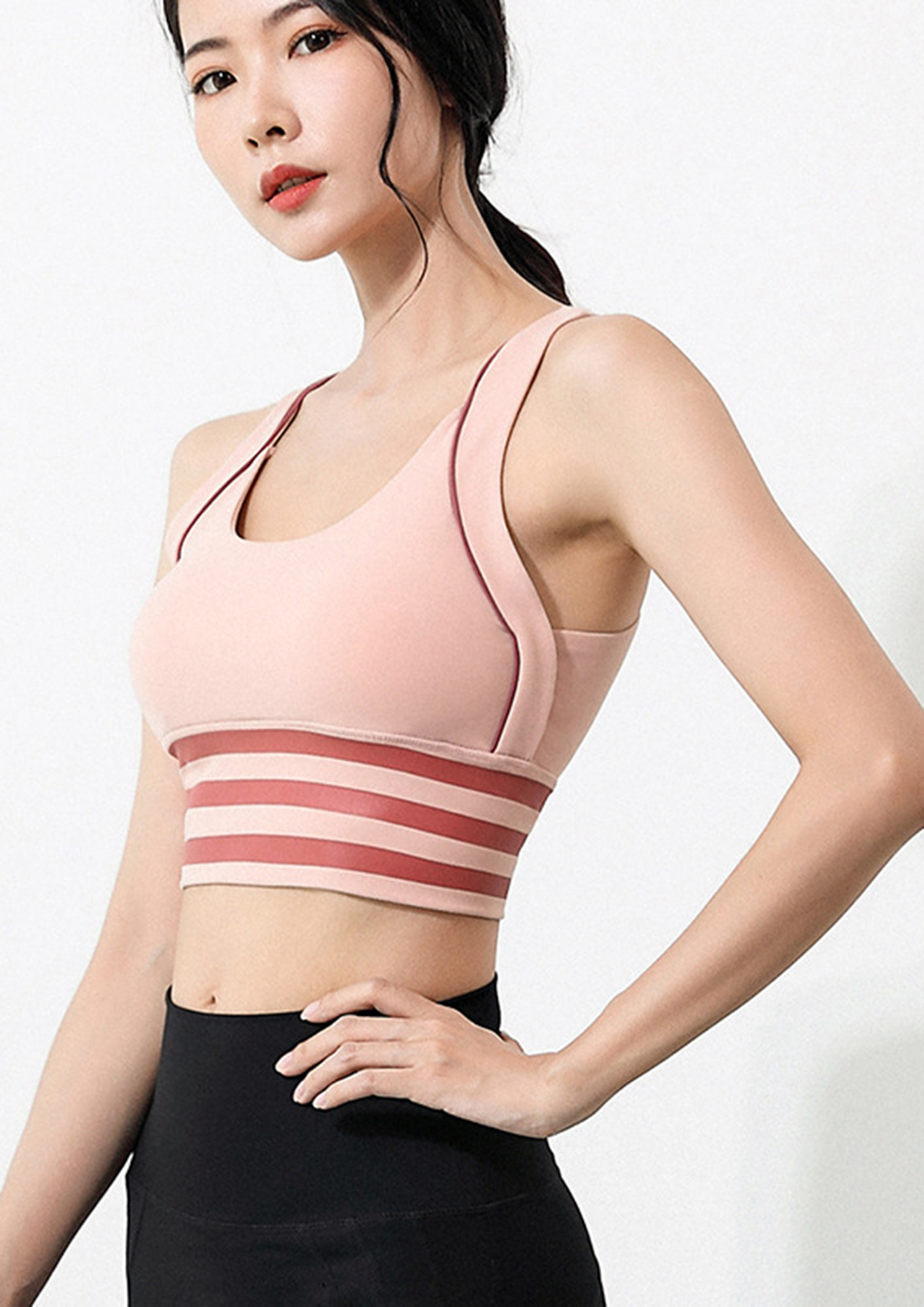Buy EASY-PEASY COMFY NYLON PINK SPORTS BRA for Women Online in India