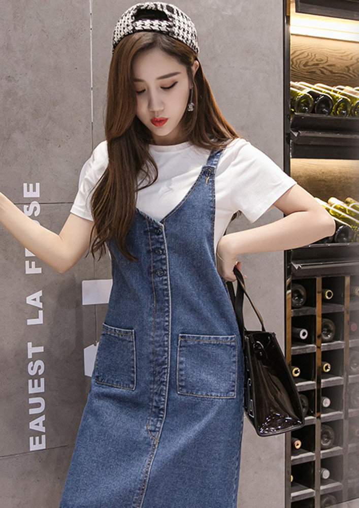 MY SUNDAY OUTING'S BLUE DUNGAREE
