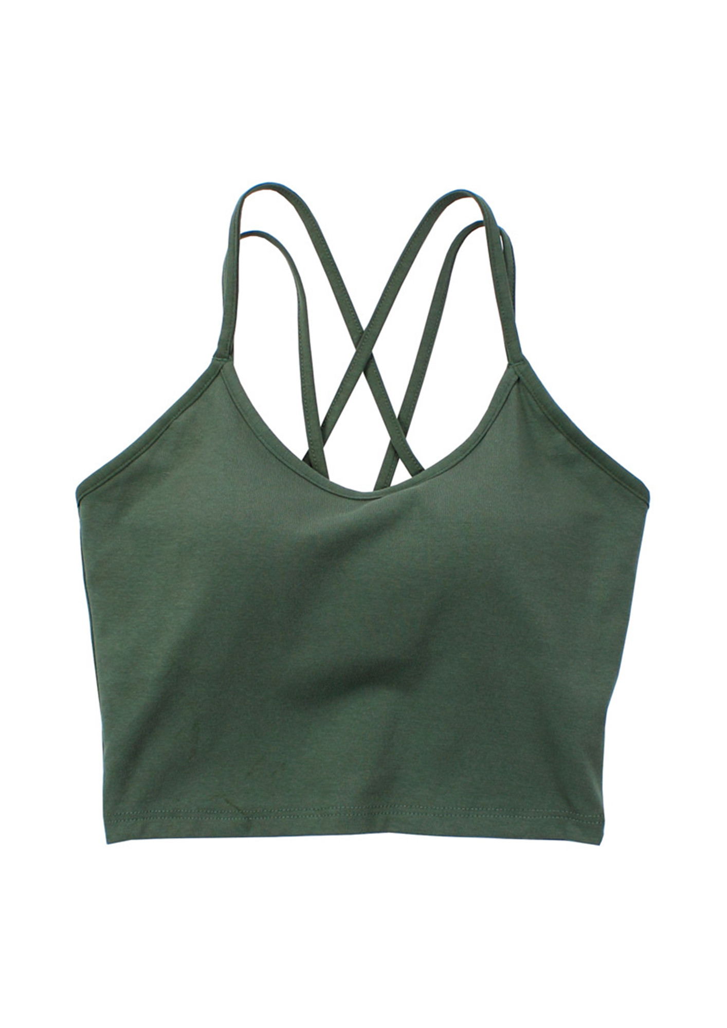 EDGY VIBES GREEN CROP TOP