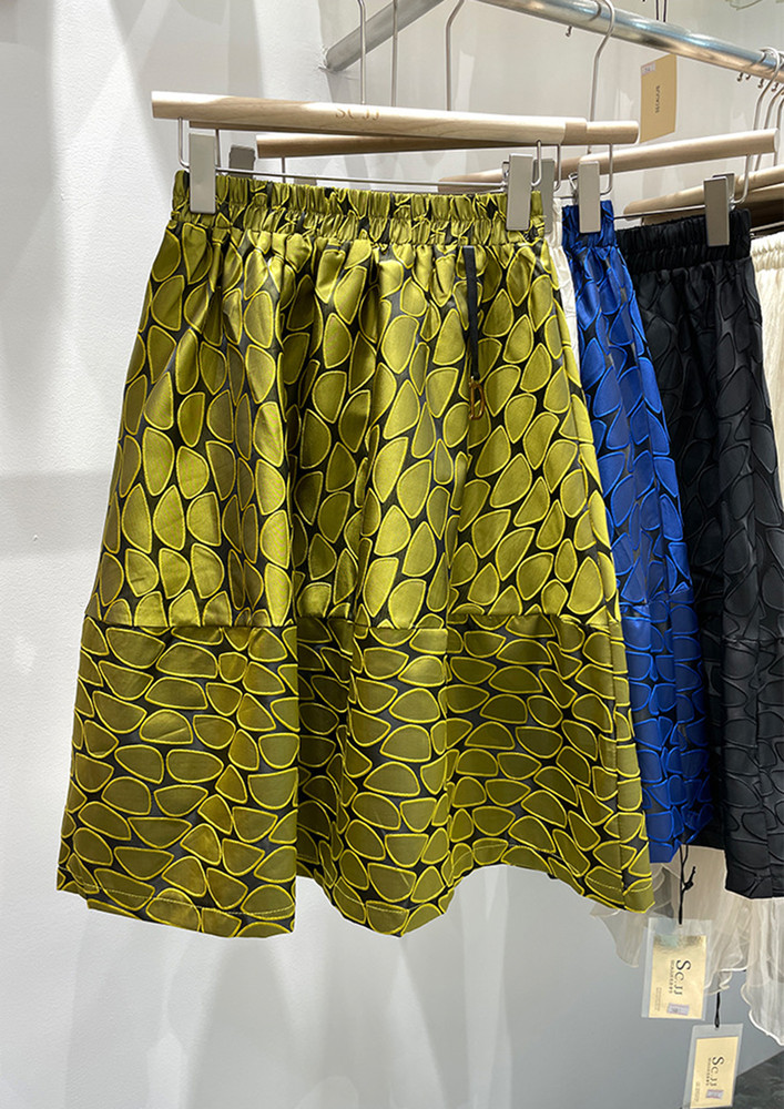 Tres Lado Petal Blue Midi Skirt