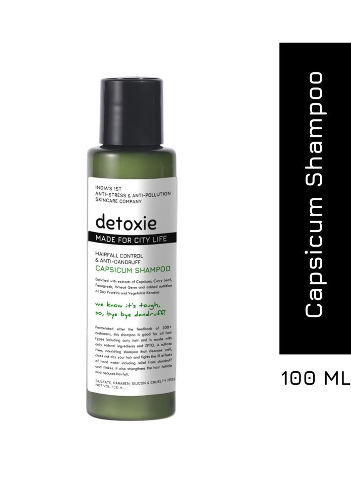 Detoxie - Anti-Dandruff & Flake Relief Capsicum Shampoo - 100 ml