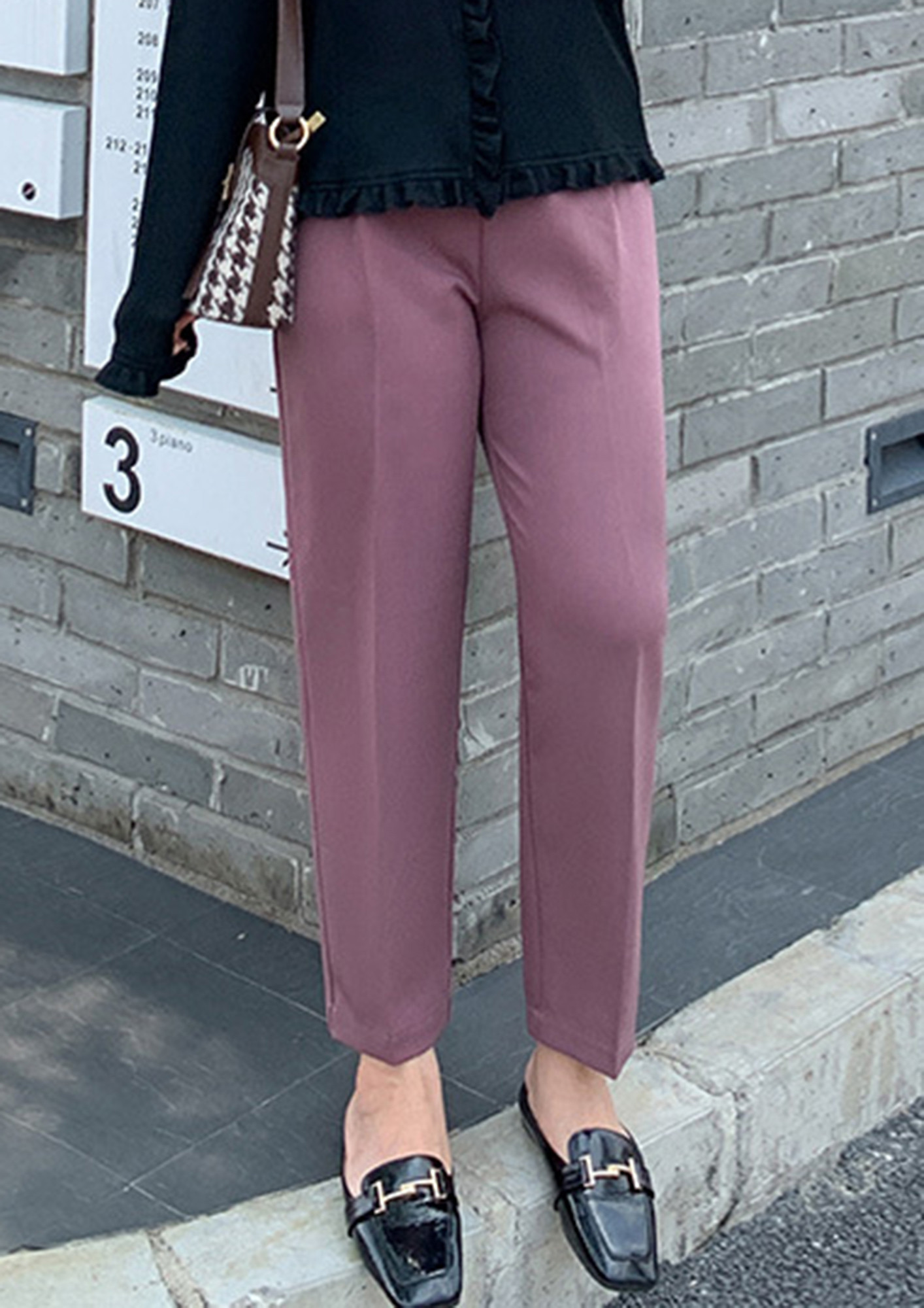 Buy PLUS SIZE PINK TAPERED TROUSERS for Women Online in India
