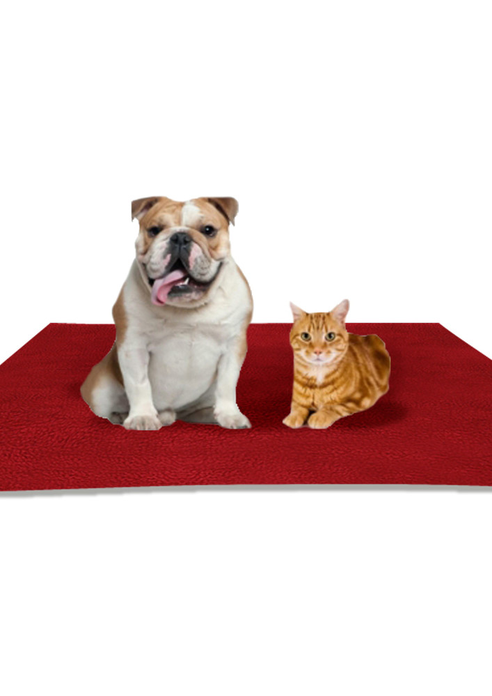 Amorite Reusable Washable Pee Pads-puppies Washable Dog/cat Diapers Maroon Dog, Cat Pet Mat -am-7021-m
