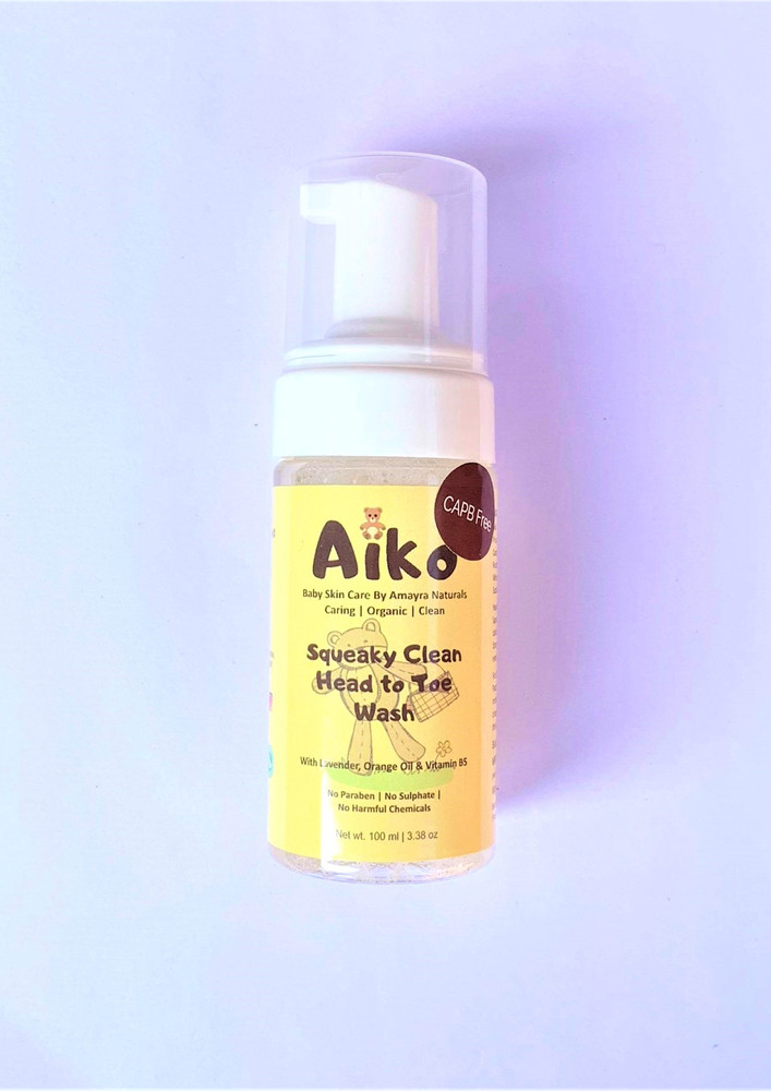 Aiko Squeaky clean head to toe wash