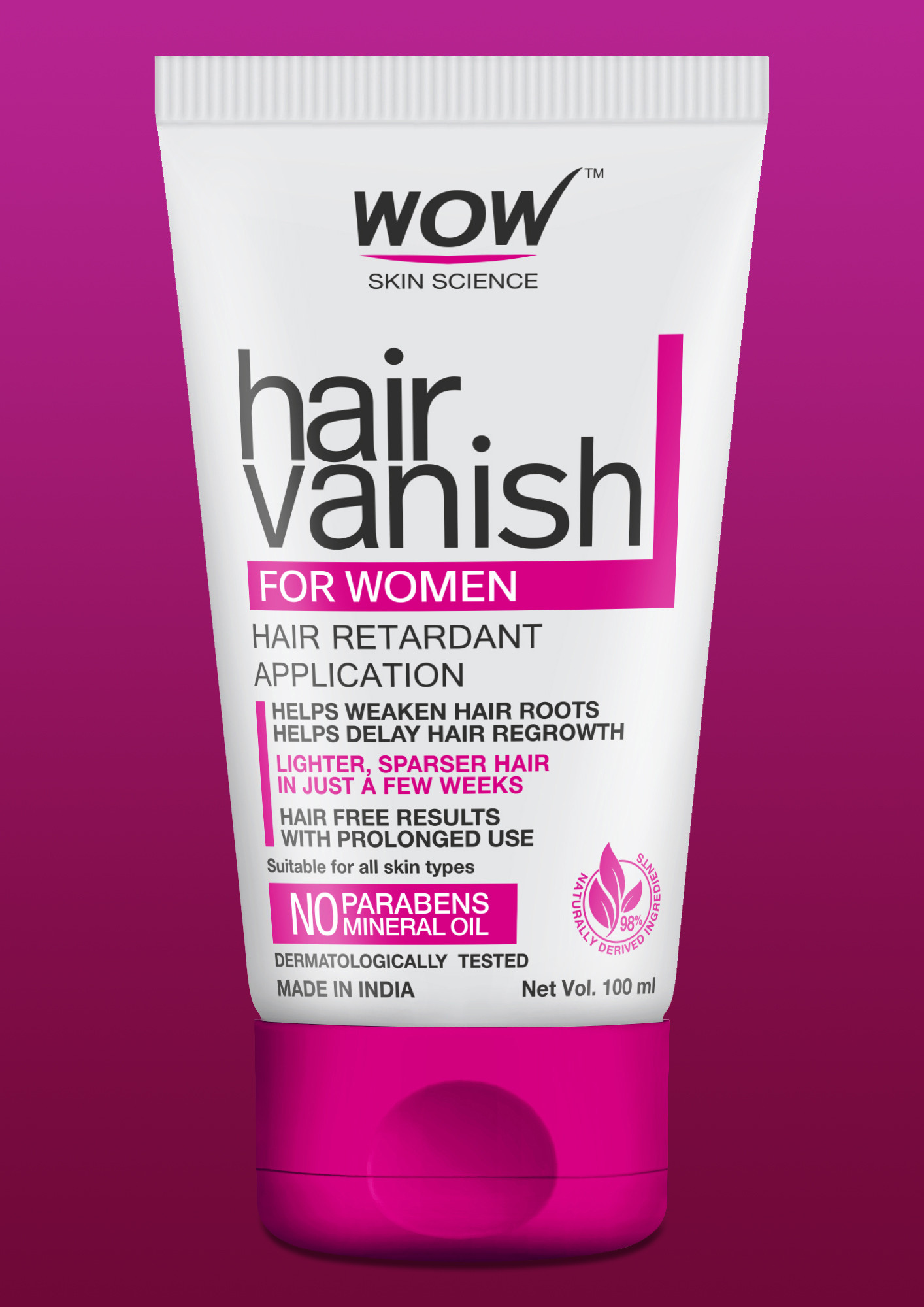 WOW SKIN SCIENCE WOW Hair Vanish For Men  No Parabens  Mineral Oil  100ml Cream  Price in India Buy WOW SKIN SCIENCE WOW Hair Vanish For  Men  No Parabens
