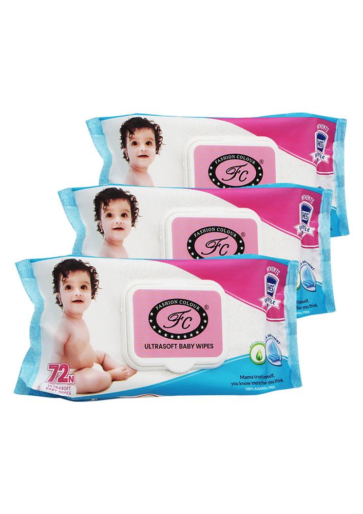 BABY WIPES PACK OF 3