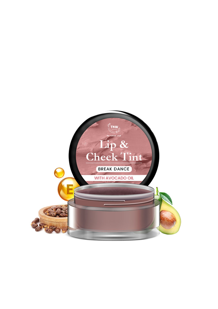 TNW-The Natural Wash Break Dance Lip & Cheek Tint | With Avocado Oil & Castor Oil | For lips, cheeks, & eyelids | For a natural makeup look