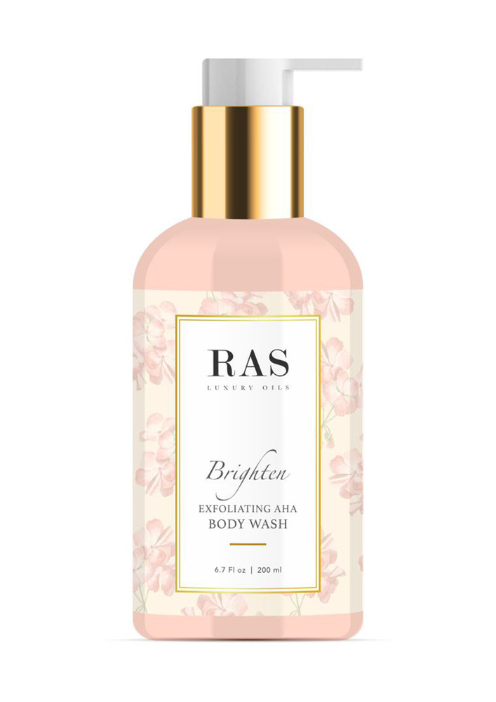 RAS Luxury Oils Brighten AHA botanical body wash