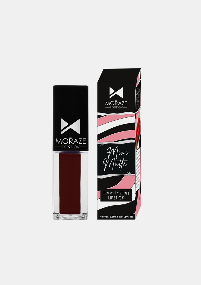 Moraze Non Transfer Lip Color Kiss Proof Vegan Non Toxic 3 ML - Black Cherry Chutney