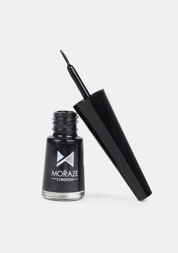 Moraze Black Glittery Colored Eyeliner, Waterproof, Smudge Proof, Long Lasting