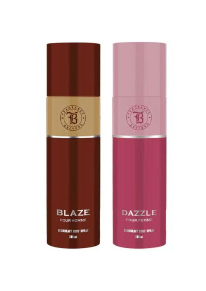 Fragrance & Beyond Body Deodorant for Men And Women, (Pack of 2) - 200ml Each | Blaze, Dazzle