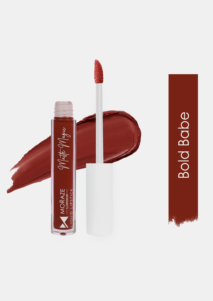 Moraze Matte Magic Liquid Lipstick, Bold Babe - 3 ML