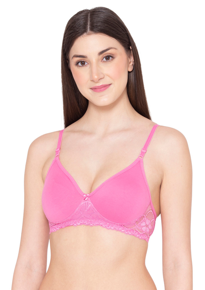Everyday Wear Full Coverage Lace Hot Pink Bra